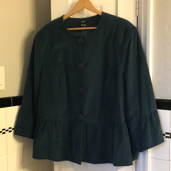 24W Gorgeous Cotton Velvet Peplum Jacket from Style&Co - Picture 4 of 12